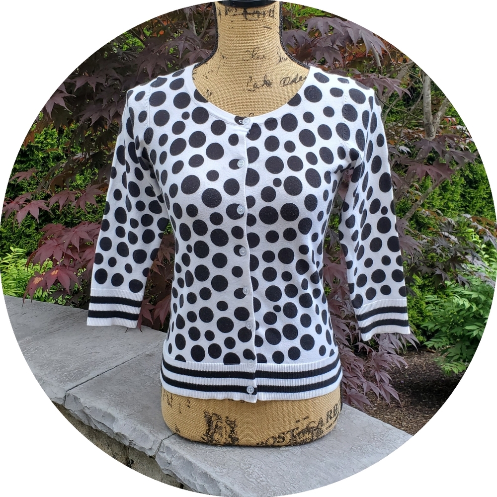 The Limited Polka-Dot Cardigan